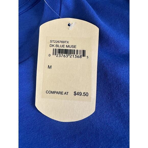 Tommy Bahama Men's Dark Blue Muse Support Your Local Bar Print Crew-Neck T-Shirt - Picture 6 of 7